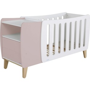 Кроватка Micuna Harmony Plus Relax 120*60 white/pastel pink