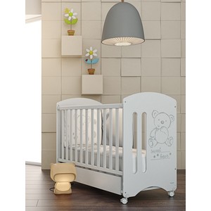 Кроватка Micuna Sweet Bear 120*60 white с матрацем CH-620
