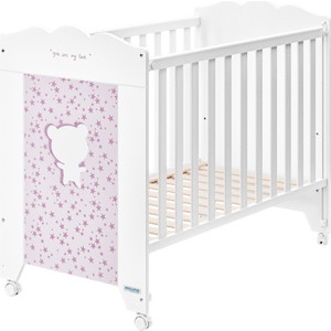 Кроватка Micuna Vintage 120*60 white/lilac
