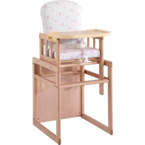 Стульчик для кормления Micuna T-950 natural pink bears