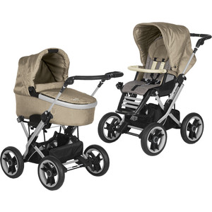 Коляска 2 в 1 Teutonia Mistral Primus V4 Graphite 6020-6070 Sahara