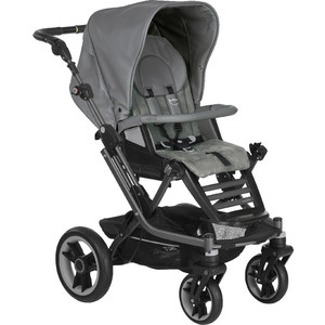Коляска прогулочная Teutonia Mistral S V4 Graphite 6055 Slate серый эко-кожа