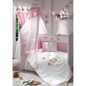 Постельное белье Funnababy Butterfly 5 предметов 120*60 + балдахин в подарок