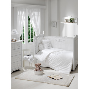 Постельное белье Funnababy Lovely Bear 5 предметов 125*65 белый