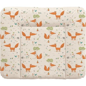 Матраc пеленальный Ceba Baby 70*85 см мягкий на комод Fox ecru W-134-059-170