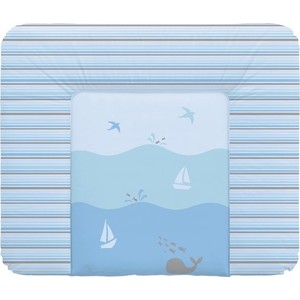 Матраc пеленальный Ceba Baby 70*85 см мягкий на комод Sailboats torquoise W-134-042-190