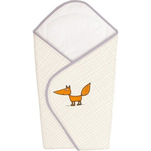 Одеяло-конверт Ceba Baby Fox ecru вышивка W-810-059-170