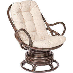 Кресло вращающееся TetChair Flores 5005 с подушкой, орех (walnut)