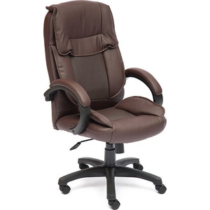 Кресло TetChair OREON кож/зам коричневый/коричневый перфорированный 36-36/36-36/06