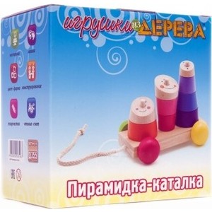Мир деревянных игрушек Пирамидка-каталка (Д355)