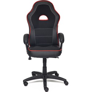 Кресло TetChair SHUMMY кож/зам+ткань, черный+красный, 36-6/36-161/11