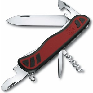 Нож перочинный Victorinox Nomad 0.8351.C (111мм, с фиксатором лезвия, 11 функций, красно-черный)