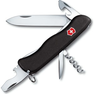 Нож перочинный Victorinox Nomad 0.8353.3 (111мм, с фиксатором, 11 функций, нейлоновая рукоять, черный)