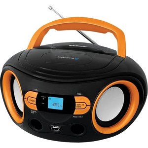 Магнитола BBK BS15BT black/orange магнитола bbk bs15bt черный оранжевый