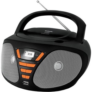 Магнитола BBK BX180U black/orange аудиомагнитола bbk bx180u черный желтый bx180u черный желтый
