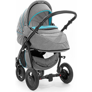 Коляска 2 в 1 Tutis Smart рама,переноска,прогулка серый,голубой