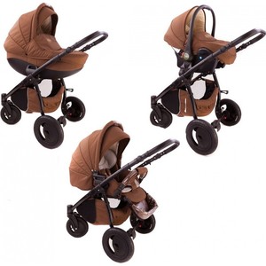 Коляска 3 в 1 Tutis Zippy Sport plus автокресло,короб,прогулка шоколад