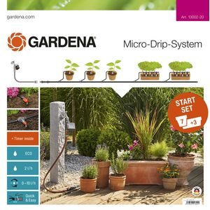 Комплект микрокапельного полива базовый с таймером Gardena (13002-20.000.00)