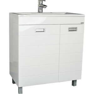 Тумба под раковину Домино Elen 75 Cube без ящика и корзиной для белья (DC5003T)