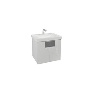 Тумба с раковиной Edelform Гласс 60, без ящика, белый (1-622-30-CM60-K)