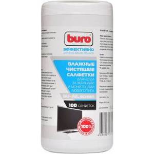 Чистящие средство Buro BU-All_screen влажные чистящие салфетки для экранов, туба 100шт