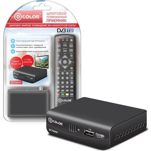 Тюнер DVB-T2 D-Color DC700HD тв приставка d color dc911hd