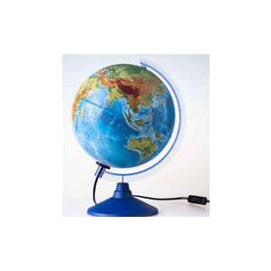 Globen Глобус Земли физико-политический с подсветкой 250 серия Евро (Ке012500191)