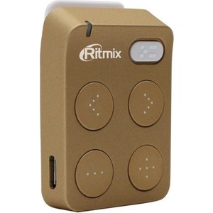 MP3 плеер Ritmix RF-2500 8Gb gold карты памяти