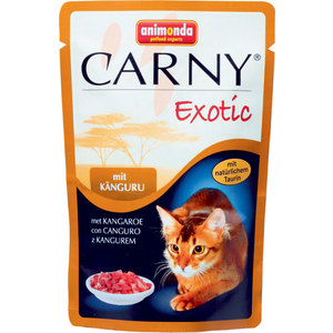 Паучи Animonda CARNY Exotic с мясом кенгуру для кошек 85г (83364) корм animonda carny exotic мясо буйвола 85g для кошек 83365