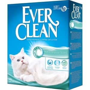 Наполнитель Ever Clean Aqua Breeze Scent с ароматом морского бриза комкующийся для кошек 10л