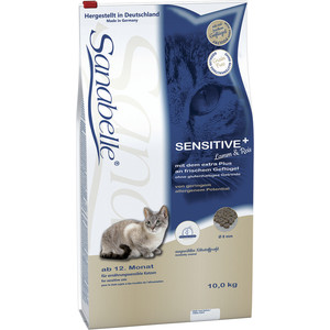 Сухой корм Bosch Petfood Sanabelle Sensitive Lamb & Rice с ягнёнком и рисом для кошек аллергиков