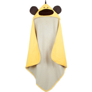 3 Sprouts Детское полотенце с капюшоном Жёлтая обезьянка (Yellow Monkey) (28629)