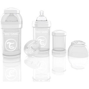 Twistshake Антиколиковая бутылочка для кормления 180 мл. Белая (780006)