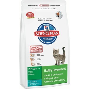 Сухой корм Hills Science Plan Healthy Development Kitten with Tuna с тунцом для котят 2кг (8775)