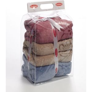 Полотенце Hobby home collection Dora 70x140 см голубой/бежевый/розовый (1501000456) Полотенце Hobby home collection Dora 70x140 см голубой/бежевый/розовый (1501000456)
