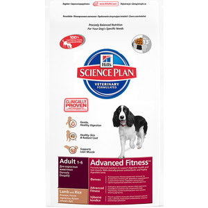 Сухой корм Hill's Science Plan Advanced Fitness Adult Medium with Lamb & Rice с ягненком и рисом для собак средних пород 3кг (7701) mcintosh c cambridge advanced learner s dictionary cd