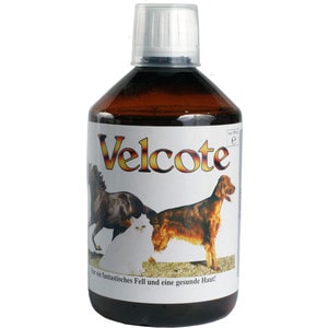 Пищевая добавка Grau Velcote масло для приёма внутрь улучшает состояние кожи и шерсти для собак, кош