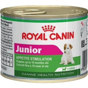 Консервы Royal Canin Junior Appetite Stimulation для щенков мелких пород 195г (777002) консервы royal canin urban life junior для щенков живущих в городских условиях мелкие кусочки в соусе 150 г