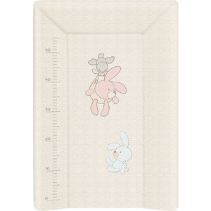 Матрас пеленальный Ceba Baby (Себа Беби) 70 см мягкий с изголовьем Bunnies grey W-103-068-260