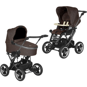 Коляска 2 в 1 Teutonia Mistral Primus (Теутония Мистраль Примус) V4 Graphite (WHL3) 6045 Honeycomb