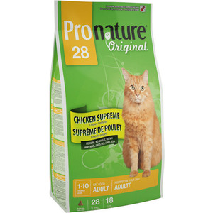 Сухой корм Pronature Original 28 Adult Cat Chicken Supreme Chicken Formula c курицей для кошек 2,72к