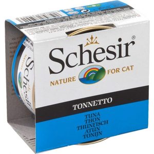 Консервы Schesir Nature for Cat Tuna кусочки в желе с тунцом для кошек 85г (С135)
