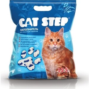Наполнитель Cat Step впитывающий силикагель для кошек 7,24кг (15,2л) (НК-018)546622