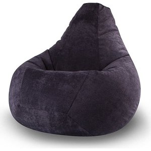 Кресло-мешок POOFF Черное микровельвет XL
