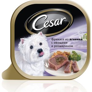Консервы Cesar фрикасе из ягненка с овощами и розмарином для собак мелких пород 100г (10083320)