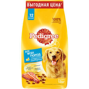 Сухой корм Pedigree Vital Protection с говядиной для собак всех пород 13кг (10113863 )
