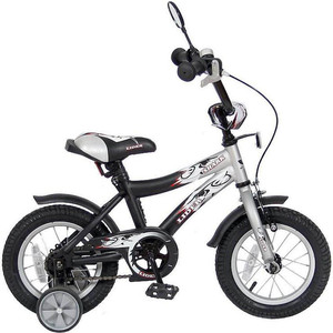 Velolider 12A-1287GR 2-х колесный велосипед 12 LIDER SHARK серый/черный