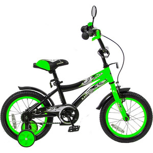 Velolider 14A-1487GN 2-х колесный велосипед 14 LIDER SHARK зеленый/черный