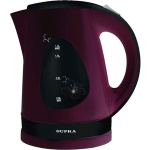 Чайник электрический Supra KES-1708 черный/вишневый