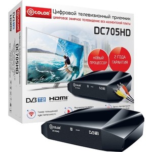 Тюнер DVB-T2 D-Color DC705HD